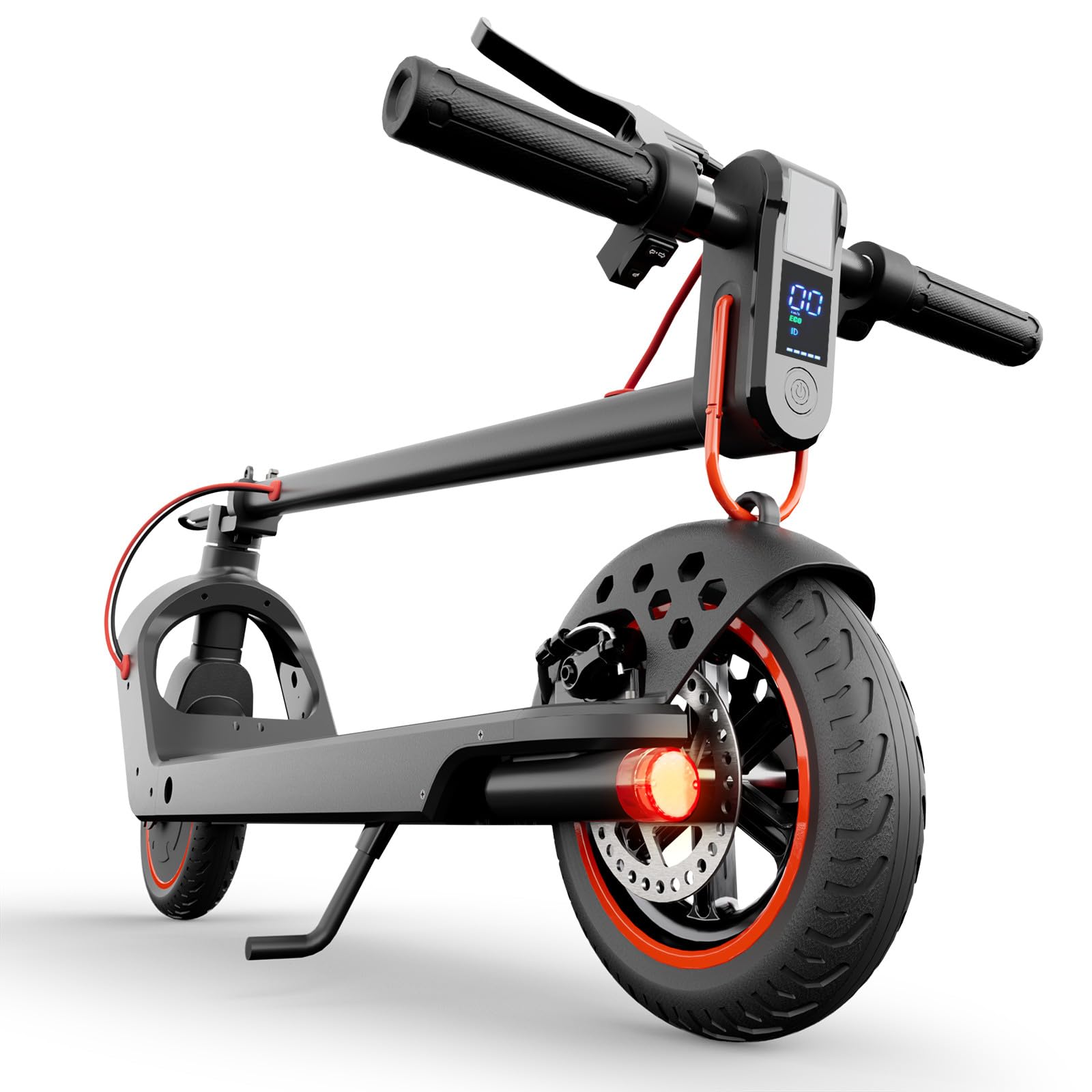 Patinete eléctrico, scooter eléctrico para adultos de 350 W con rango de 25 a 35 km, velocidad máxima de 25 km/h, neumático sólido de 8.5 pulgadas, sistema de frenado doble para adultos y adolescentes