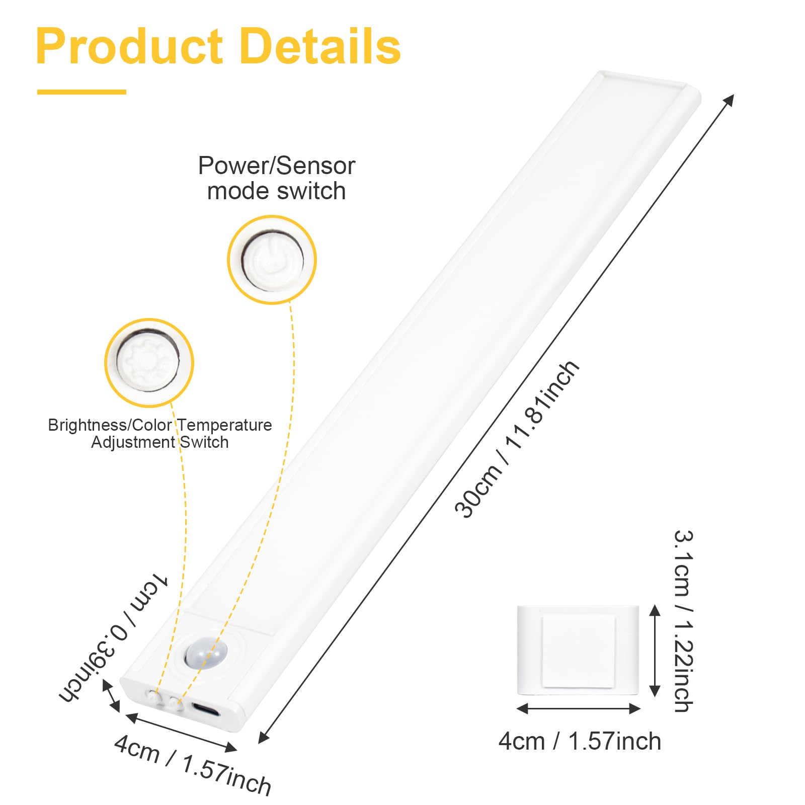 Melofo 30cm Sensor LED Light - Image 3