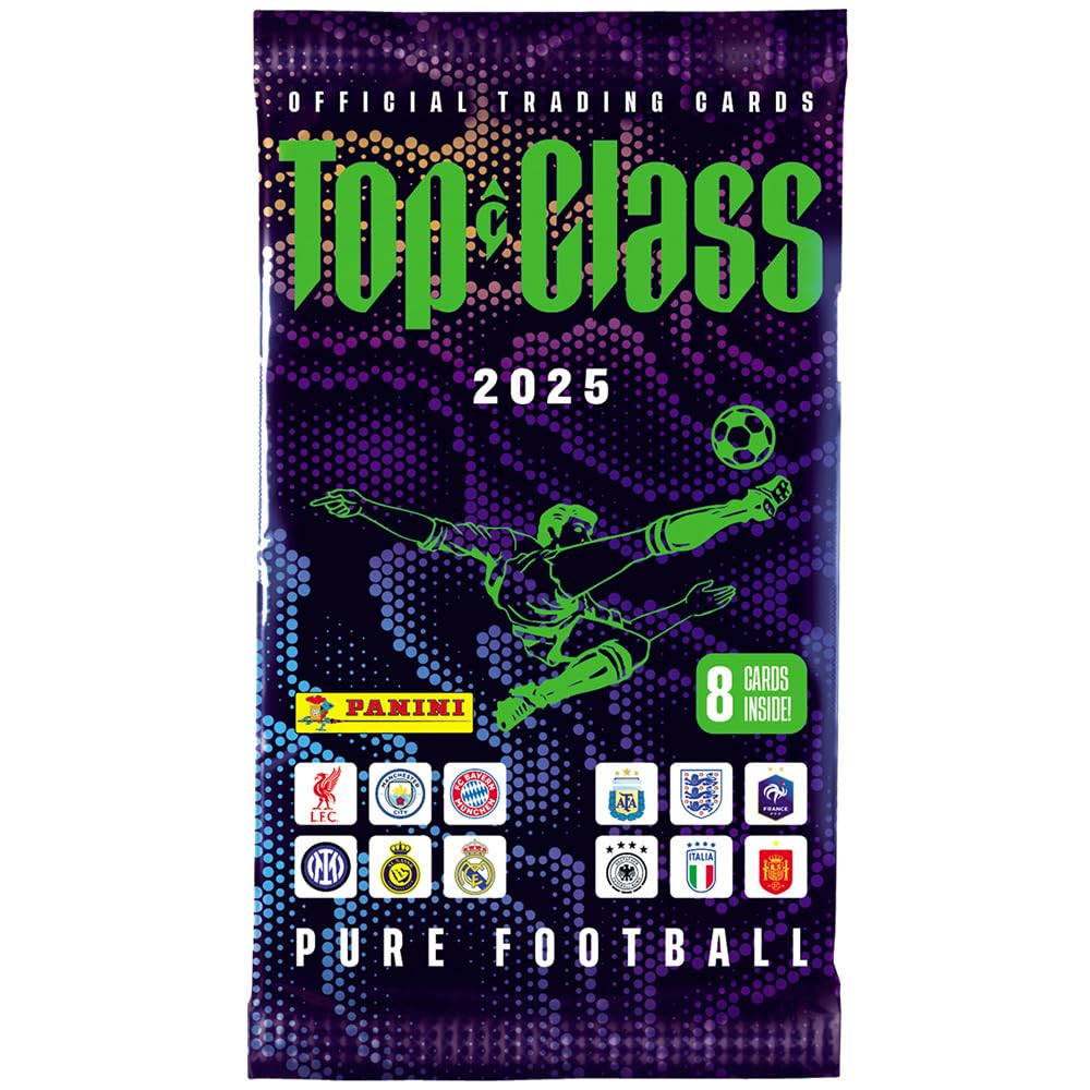 Lot de cartes à collectionner Top Class Pure Football 2025 - 1 mini boîte en métal + pochettes exclusives Collect-it