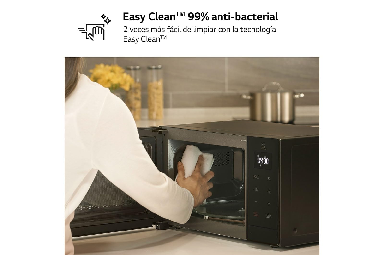 LG MH7032JAS Microondas Con Grill 30L 900W Negro