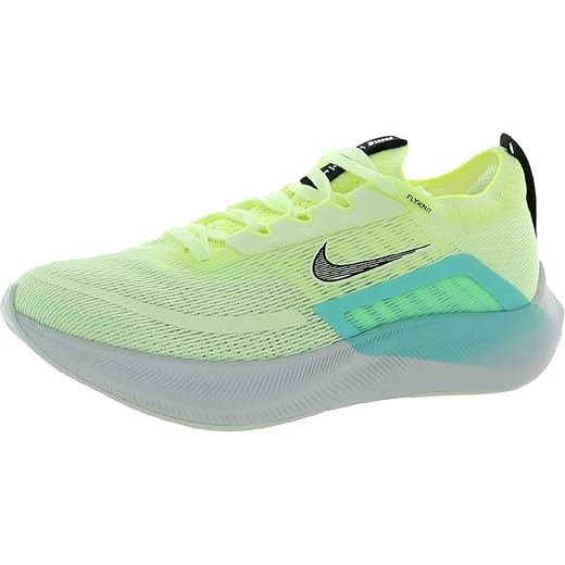 Nike Women's Zoom Fly 4 Running Shoe (Barely Volt/Black/Dynamic Turquoise, us_Footwear_Size_System, Adult, Women, Numeric, Medium, Numeric_8_Point_5), Yellow