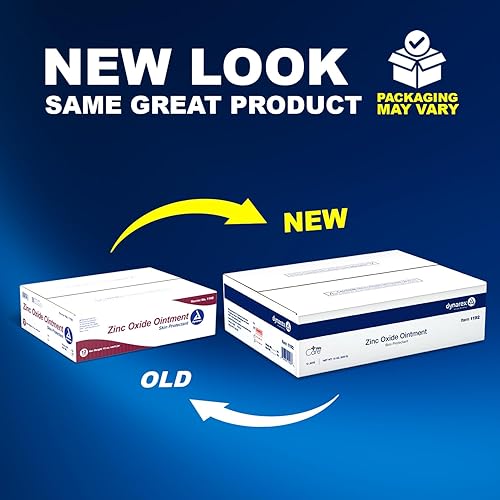 Miniatura 2 de Dynarex Ungüento de óxido de zinc, ungüento protector para la piel, calma, previene y alivia la piel agrietada y la irritación, blanco, 12 frascos