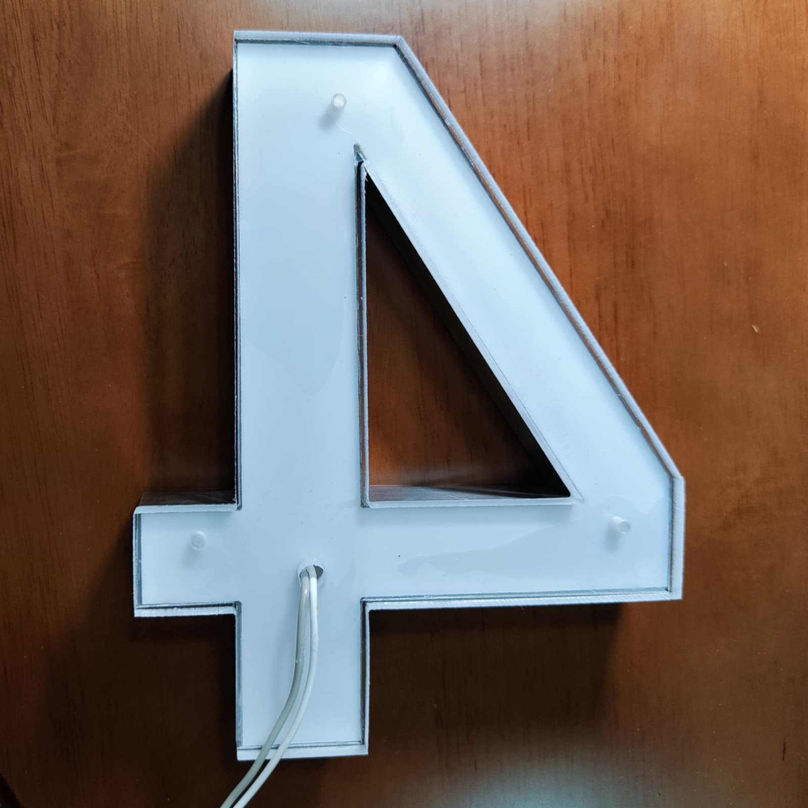 Targhe Con Numeri Civici Moderni Da 14" Con Luci, Placche Con Numero Civico Illuminato Per Parete, Numeri Civici Retroilluminati In Acciaio Inossidabile Per Esterni