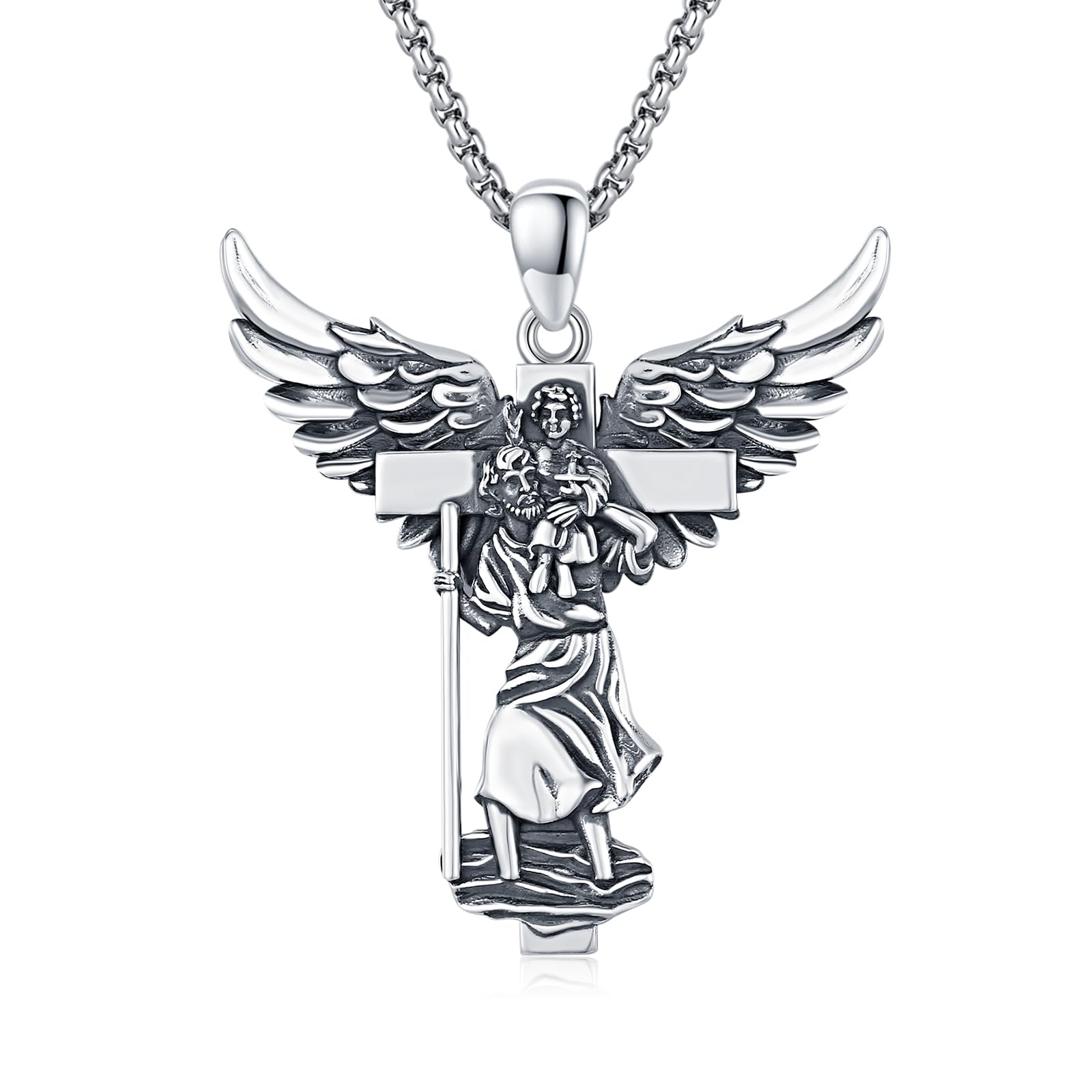 ZIPPICE 925 Sterling Silver Sacred Necklace | Sacred Amulet Necklace Protection Pendant Jewellery for Men