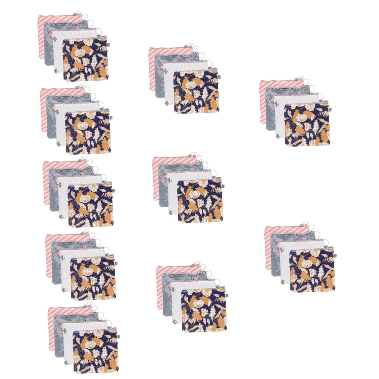 10er-sets Reise-perioden-set Damentasche Für Binden Beutel Teen Periodentasche Reißverschluss Gemischte Farben 4 Stück * 10