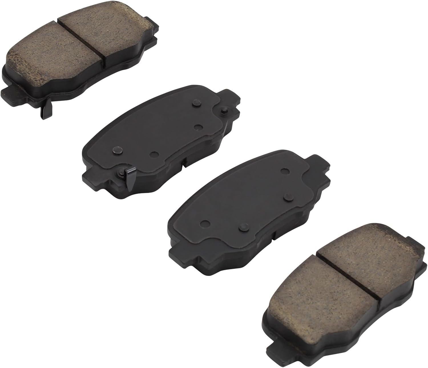 QUALITY-BUILT Rear Ceramic Brake Pads, Premium 1001-1809C, Compatible with 2015-2024 Alfa Romeo/Dodge/Fiat/Jeep (500X,Compass,Hornet,Renegade,Tonale)