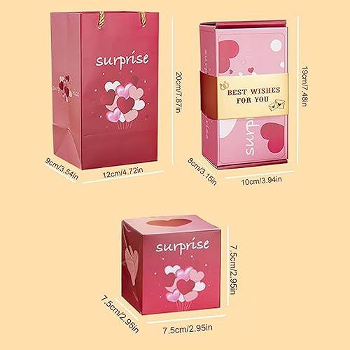 Miniatura 2 de SCOOVY Caja de regalo sorpresa explosión para dinero, cajas de regalo de cumpleaños que crean el regalo más sorprendente, cajas de regalo de