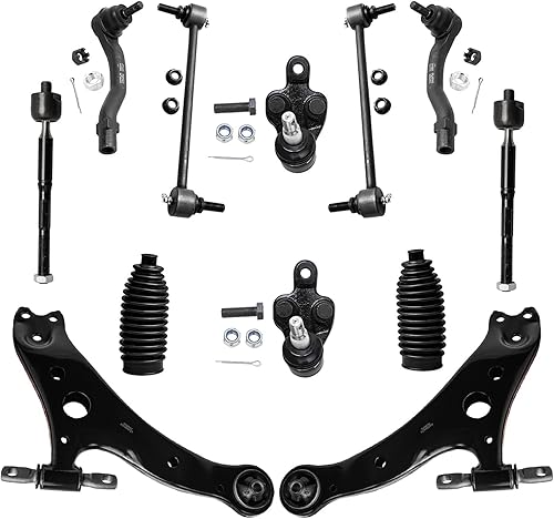 Miniatura 37 de Detroit Axle - Kit de suspensión delantera 2WD para Ford F-150 2004-2005, 2 brazos de control superiores, 2 rótulas inferiores, 2 barras