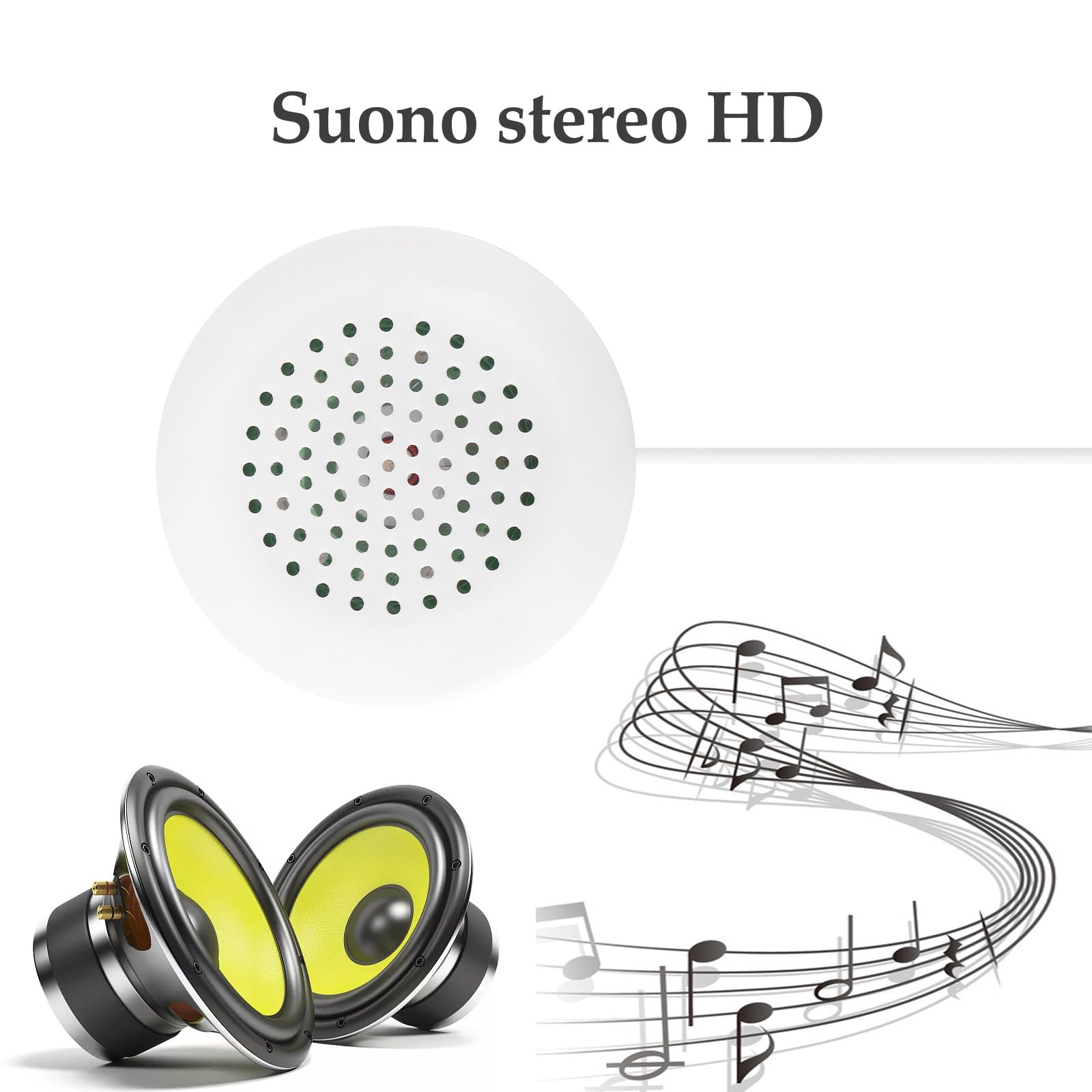 Altoparlante a Cuscino, Personale Portatile con Altoparlante Stereo HiFi, Mini Altoparlante da 3,5 mm per Addormentamento O Ipnosi, per MP3, MP4, Lettore CD, Telefono Cellulare e Altro