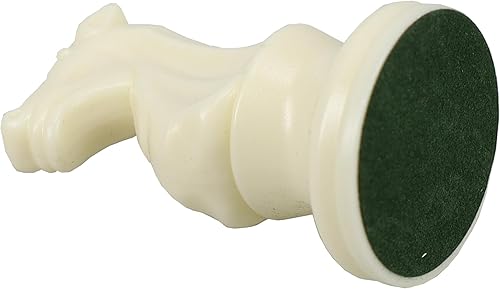 Miniatura 2 de WE Games Staunton Chess Knight - Pieza de ajedrez de plástico ligero para juego de torneos, fondo de fieltro, diseño clásico