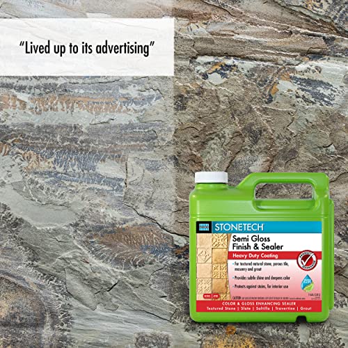 Stonetech Semi Gloss Finish & Sealer, 1 Gallon (3.8L) Bottle #TOP4