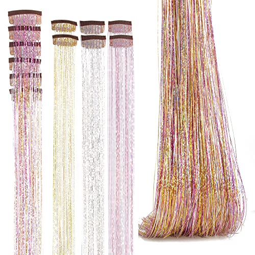 SEPTBEAM Clip in Hair Tinsel Extensions Sparkle &...