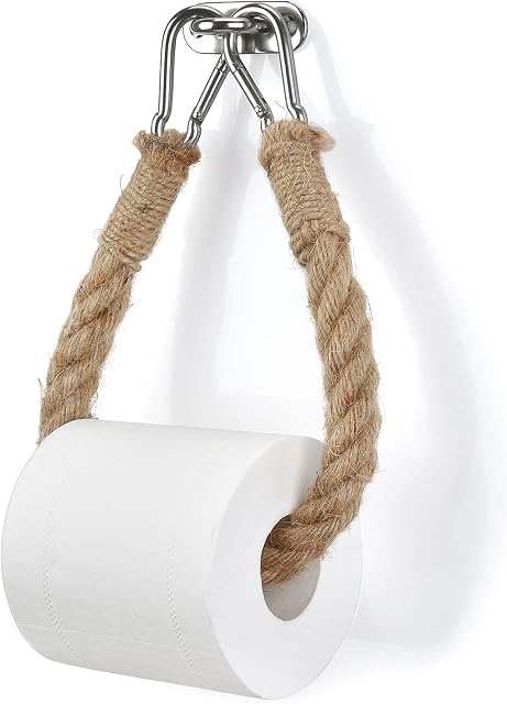 Toilet Paper Holder Antique Industrial Wall-Mounted Towel Rack Bath Towel Rings Bathroom Accessories(14.7in)