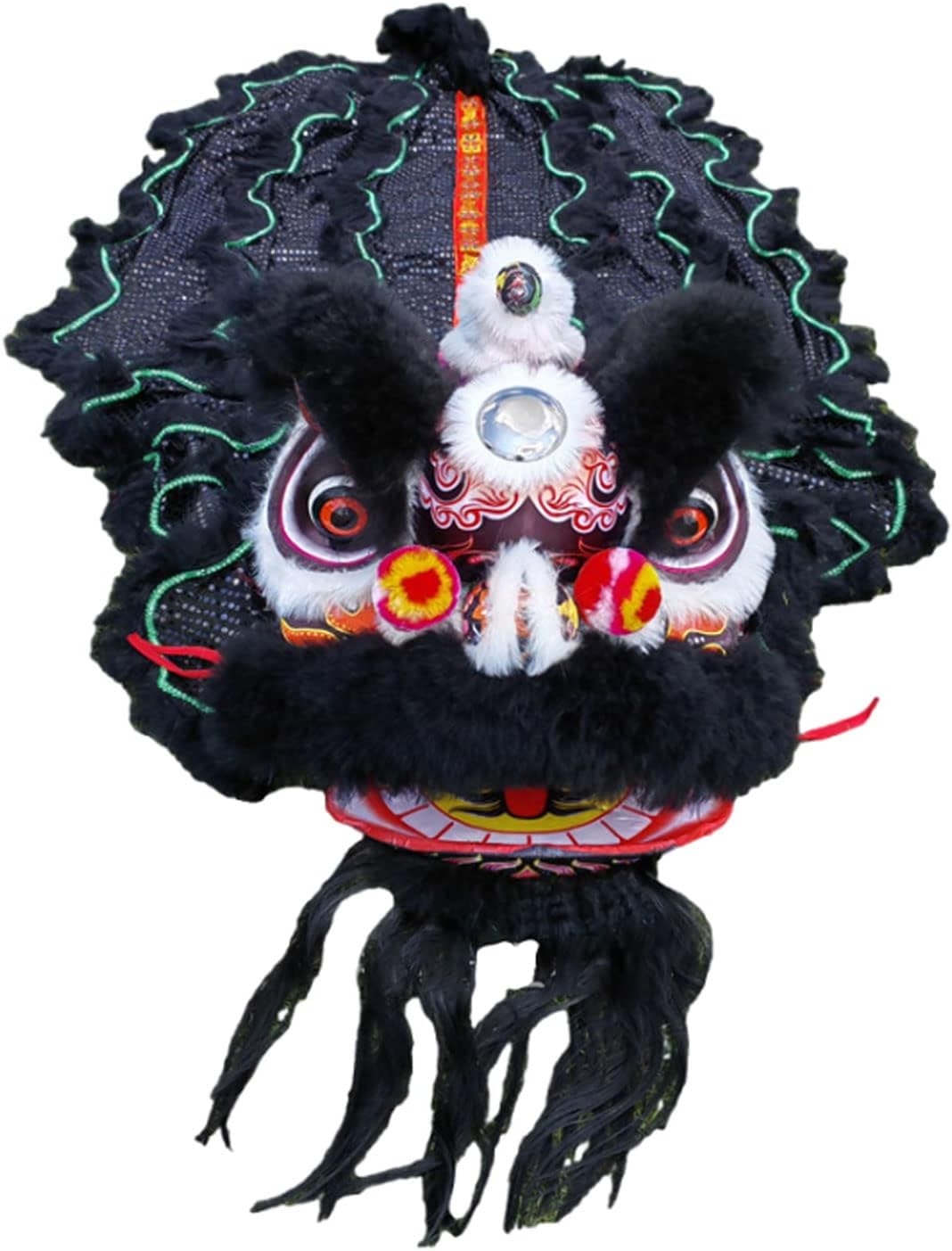 Chinese Dragon Dance Lion Dance Costume Stage Performance Head,12 inch Foam Lion Dance Head，Christmas Party Spring Festival，4 Colors Lion Dance Crafts