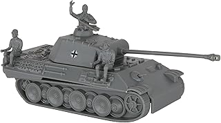 BMC CTS WW2 German Panther V Tank - Gray 1:38 Plastic Army Men Military Vehicle