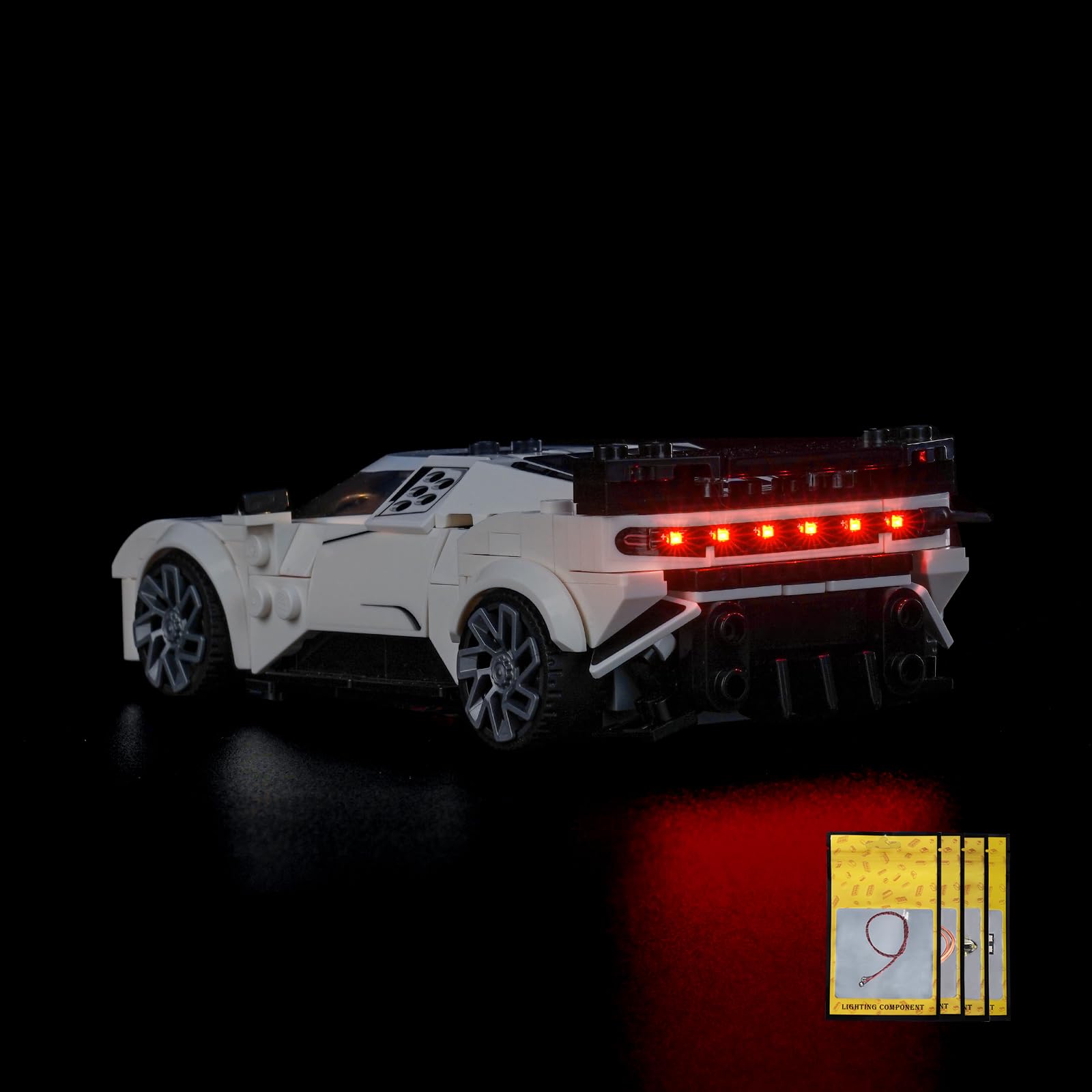 Kit d'éclairage LED compatible avec Lego 77240 Bugatti Centodieci Hyper voiture de sport (sans modèle) Kit d'éclairage créatif jouet décoratif