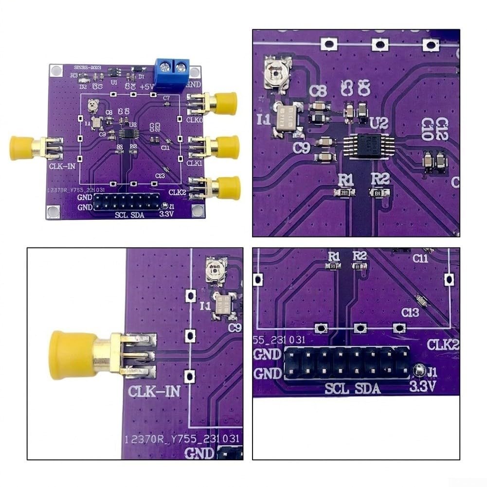 Generador de señal ajustable del módulo del reloj SI5351A 2.5kHz-200MHz