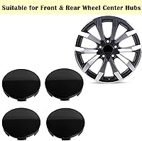 Vista 4 de Kit de tapas centrales para rueda de automóvil, 2.5 pulgadas, 2.5 pulgadas, interior de 2.2 pulgadas, compatible con Dodge RAM 1500 tapas de cubo