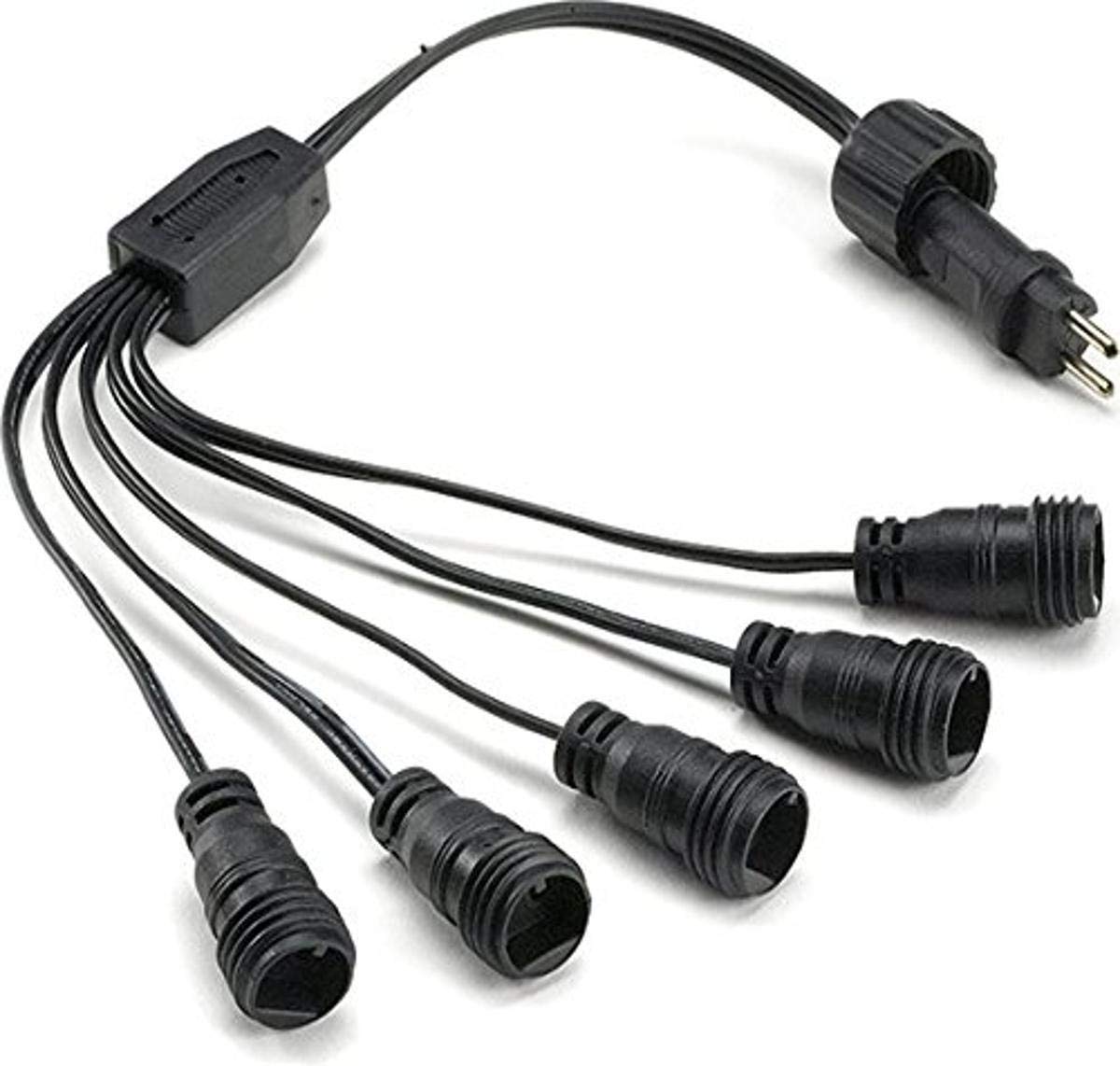 LightHUB 5-Way Transformer Splitter Cable, (1- pack