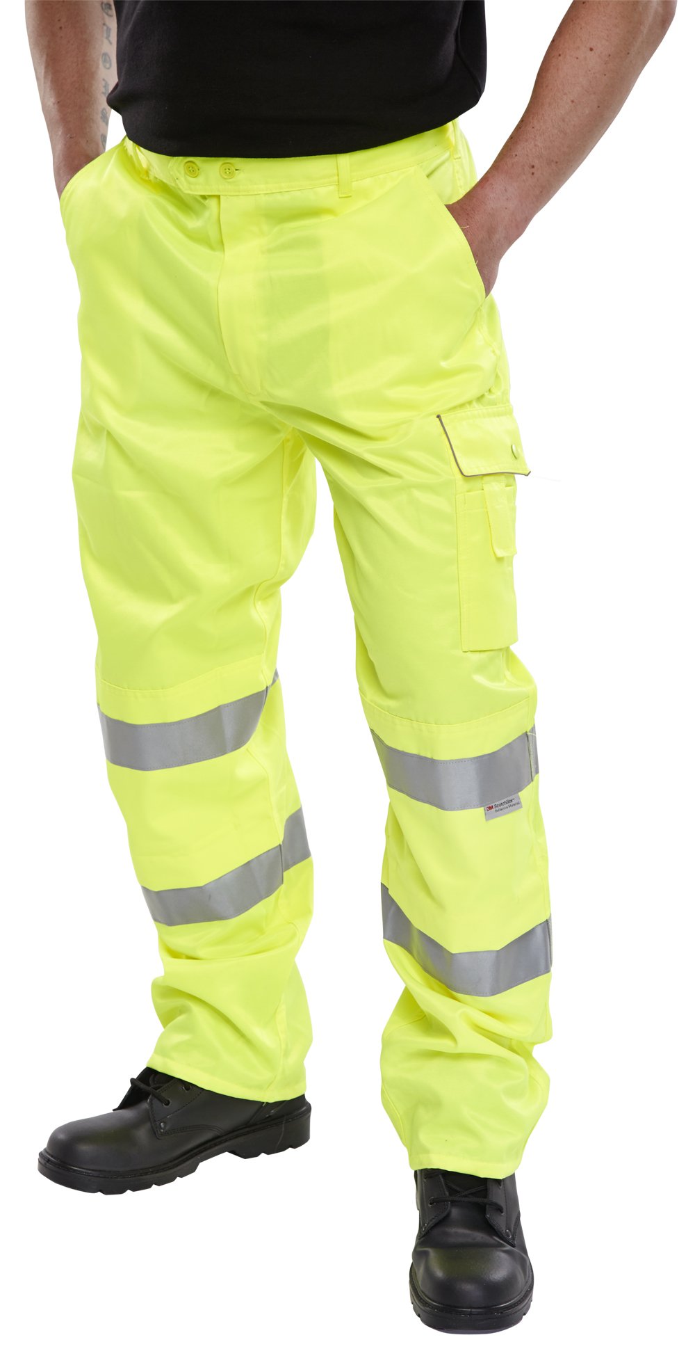 POLY COTTON TROUSERS EN471 SATURN YELLOW 42