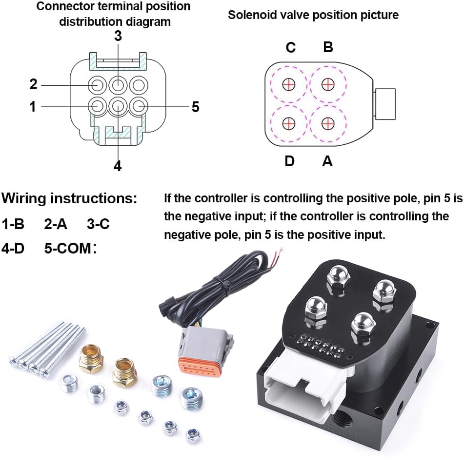 Universal Air Ride Suspension Manifold 4-Valve 1/4 NPT 12V Air Ride Suspension Manifold Bag Controller Valve Pneumatic Shock Absorber With Convenient Remote Controller 0-200psi