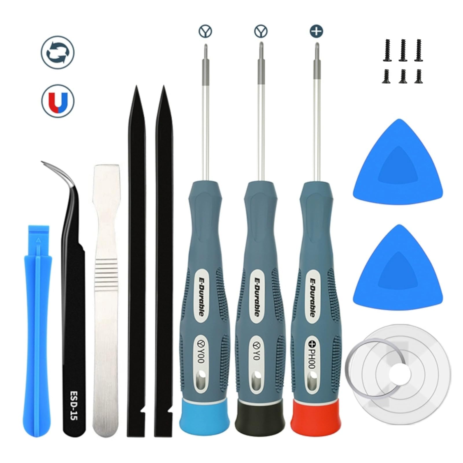 Y0 Y00 PH00 Screwdriver for NS, Cross Wing Precision Screwdriver Repair Tool Kit Compatible with Switch New 3DS Wii/Wii-U