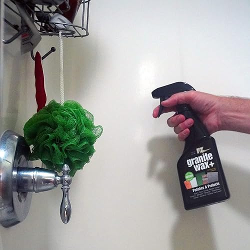 Miniatura 8 de Granite Wax Plus - Limpiador y esmalte de granito, removedor de manchas de agua dura, limpiador de cocina y baño, brillo sin rayas, cera de