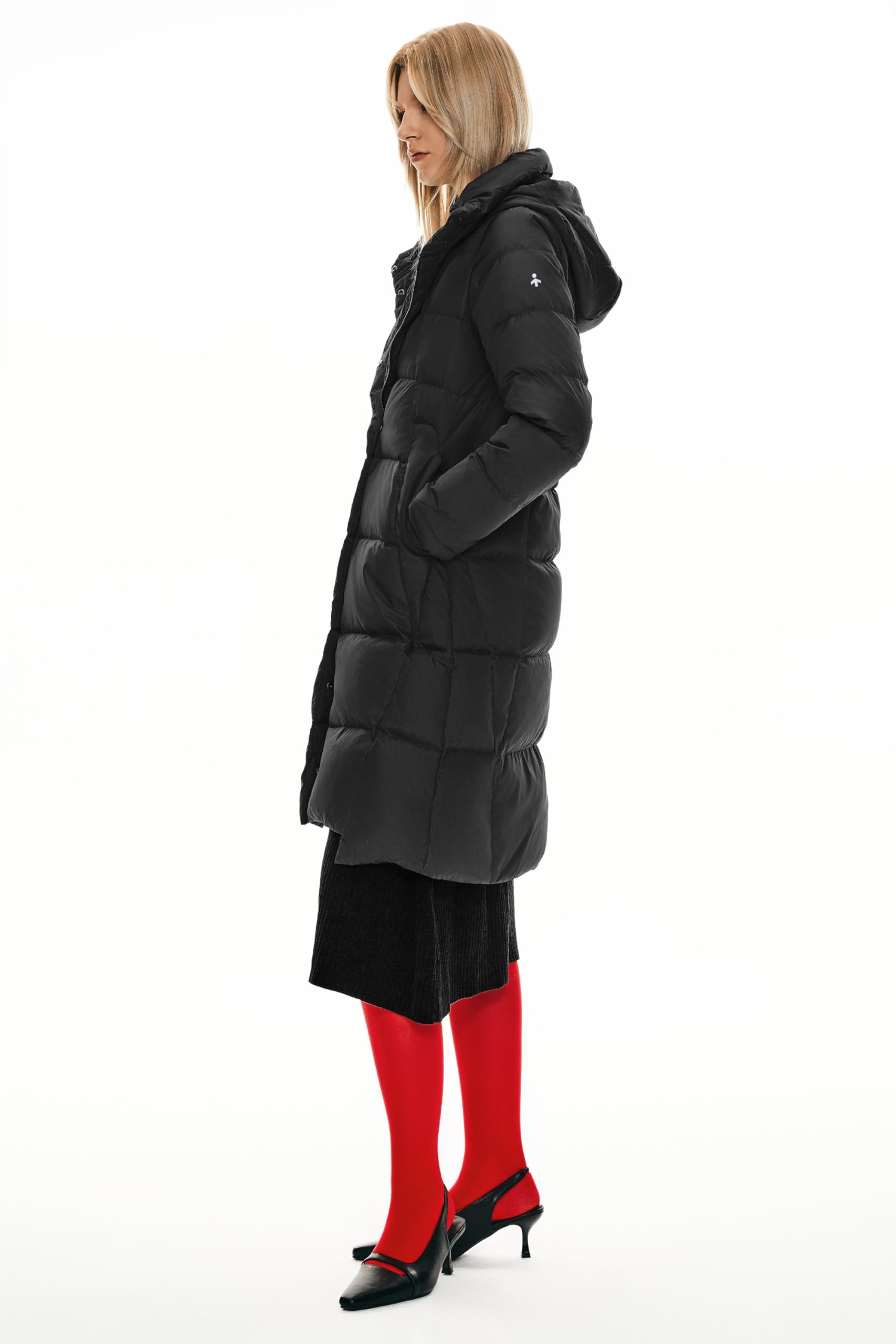 Orolay Damen Daunenmantel Warm Winter Jacke mit Kapuze Stilvoll