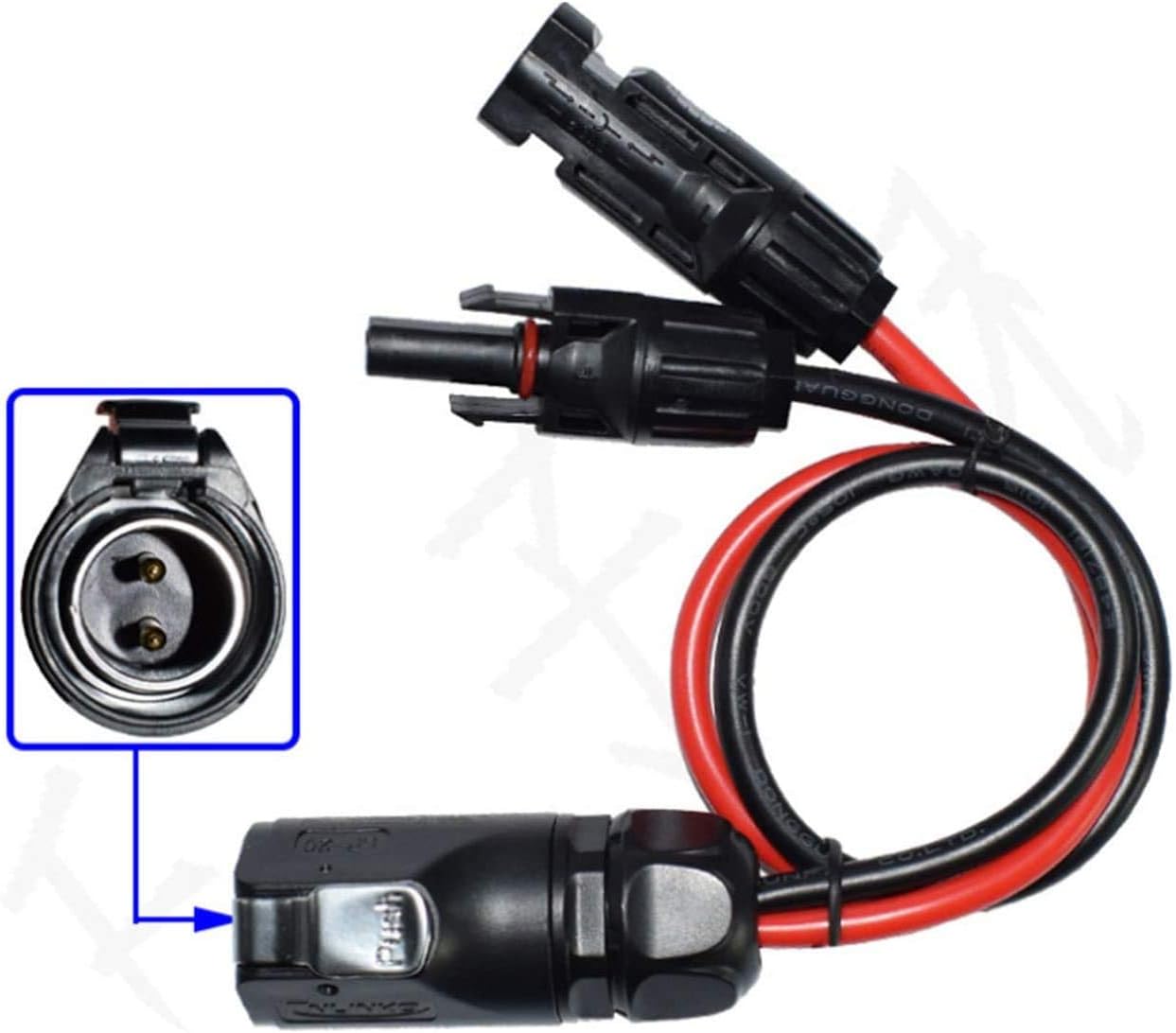 LIXIN 6.5ft 10AWG 2 Pin Power Industrial Circular Connector，for Furrion,Solar Panel Suitcase,Forrest River RV Ports