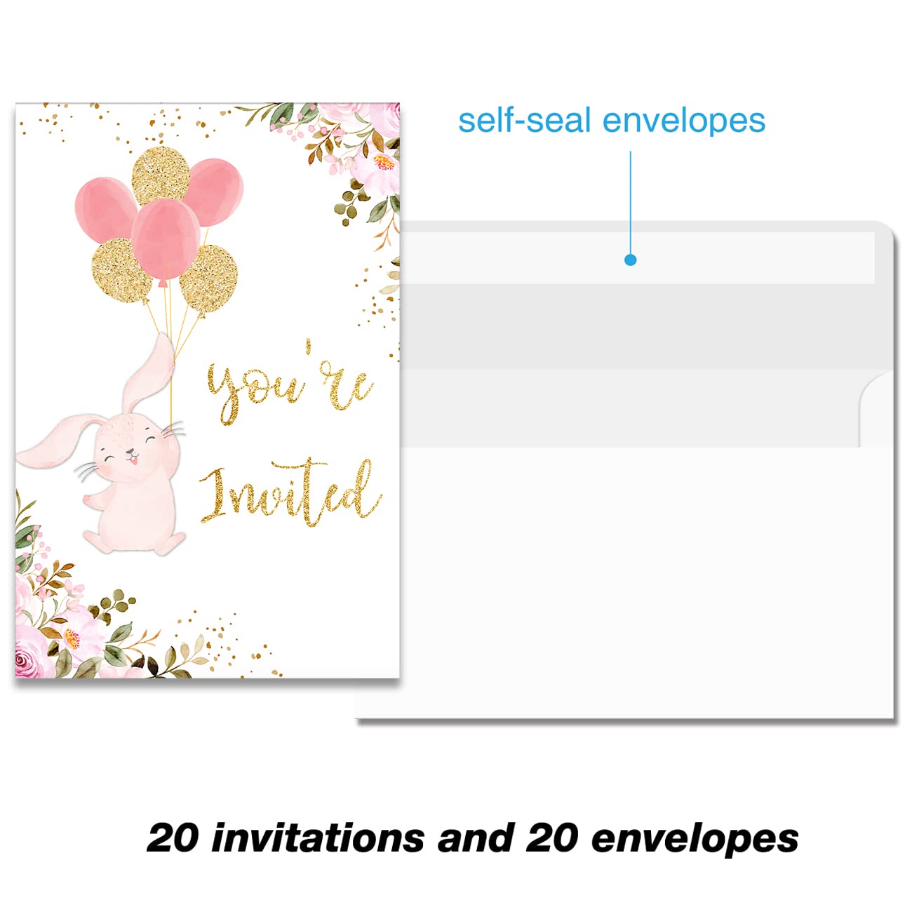Bunny Girls Birthday Invitations Wording Some Bunny Birthday Stock