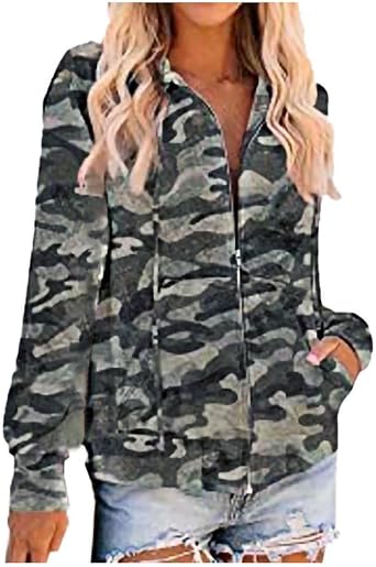 Amazon.com: DOYIMBO Ropa de camuflaje para mujer, chaqueta de cintura alta  con capucha, manga larga, con cremallera, sexy, túnica ajustada : Deportes  y Actividades al Aire Libre