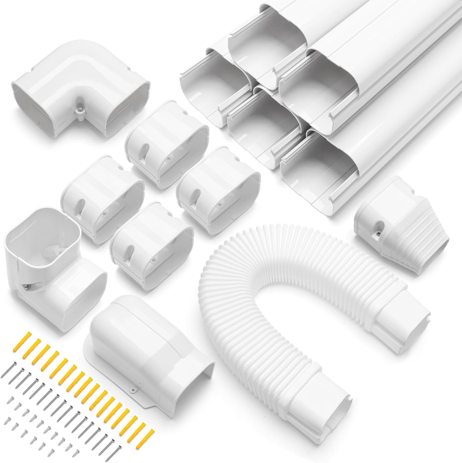 Mini Split Line Set Cover 3″ 10Ft AC Line Pipe Duct Cover for Outside Units Mini Split Wall , Air Central Conditioner, HAVC and Heat Pumps Mini Split Line Set Cover 3″ 10Ft AC Line Pipe Duct Cover for Outside Units Mini Split Wall , Air Central Conditioner, HAVC and Heat Pumps