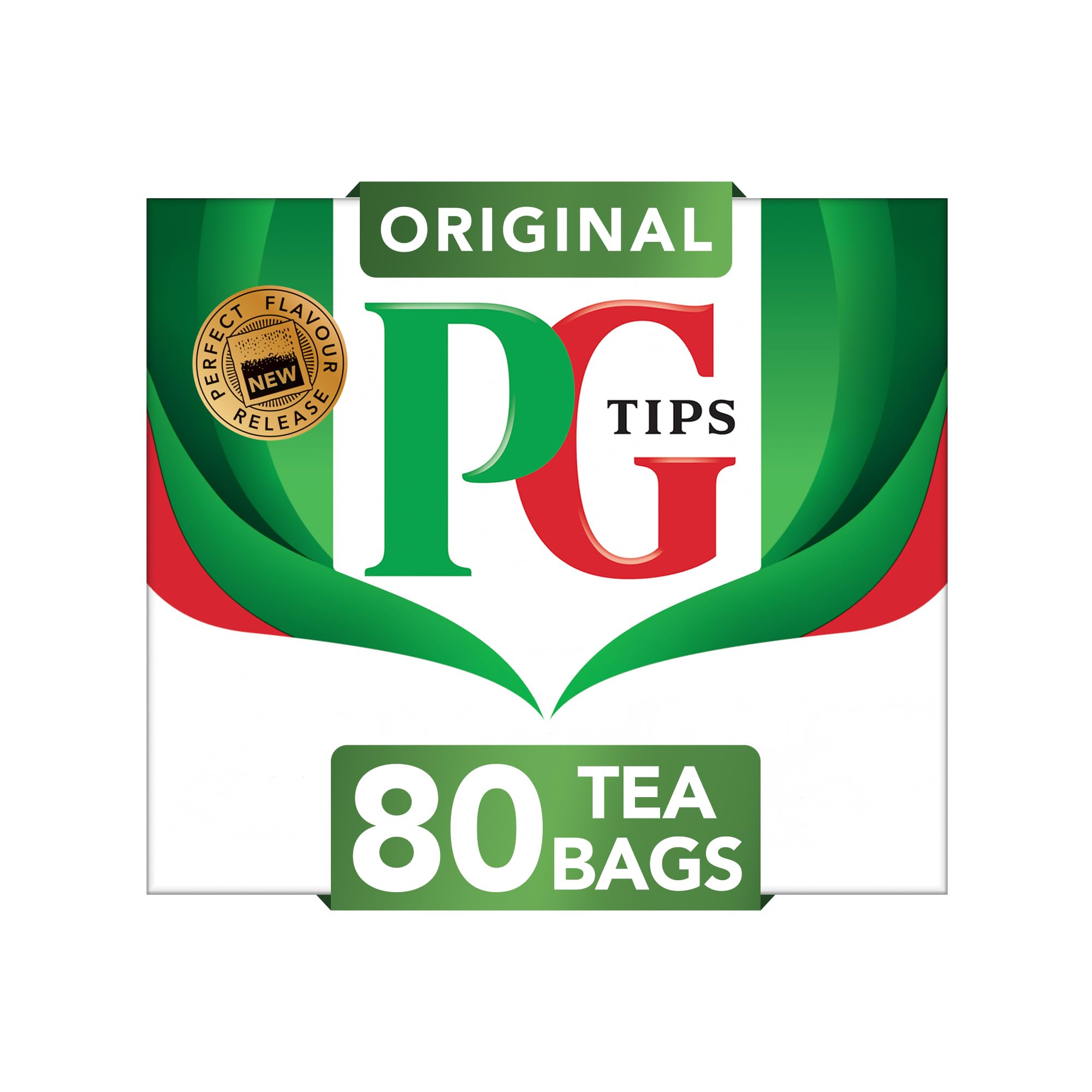 PG Tips Original | Black Tea Bags | Refreshing, Flavourful & Full-Bodied | Perfect Flavour Release | 80 Plant Based Biodegradable Teabags