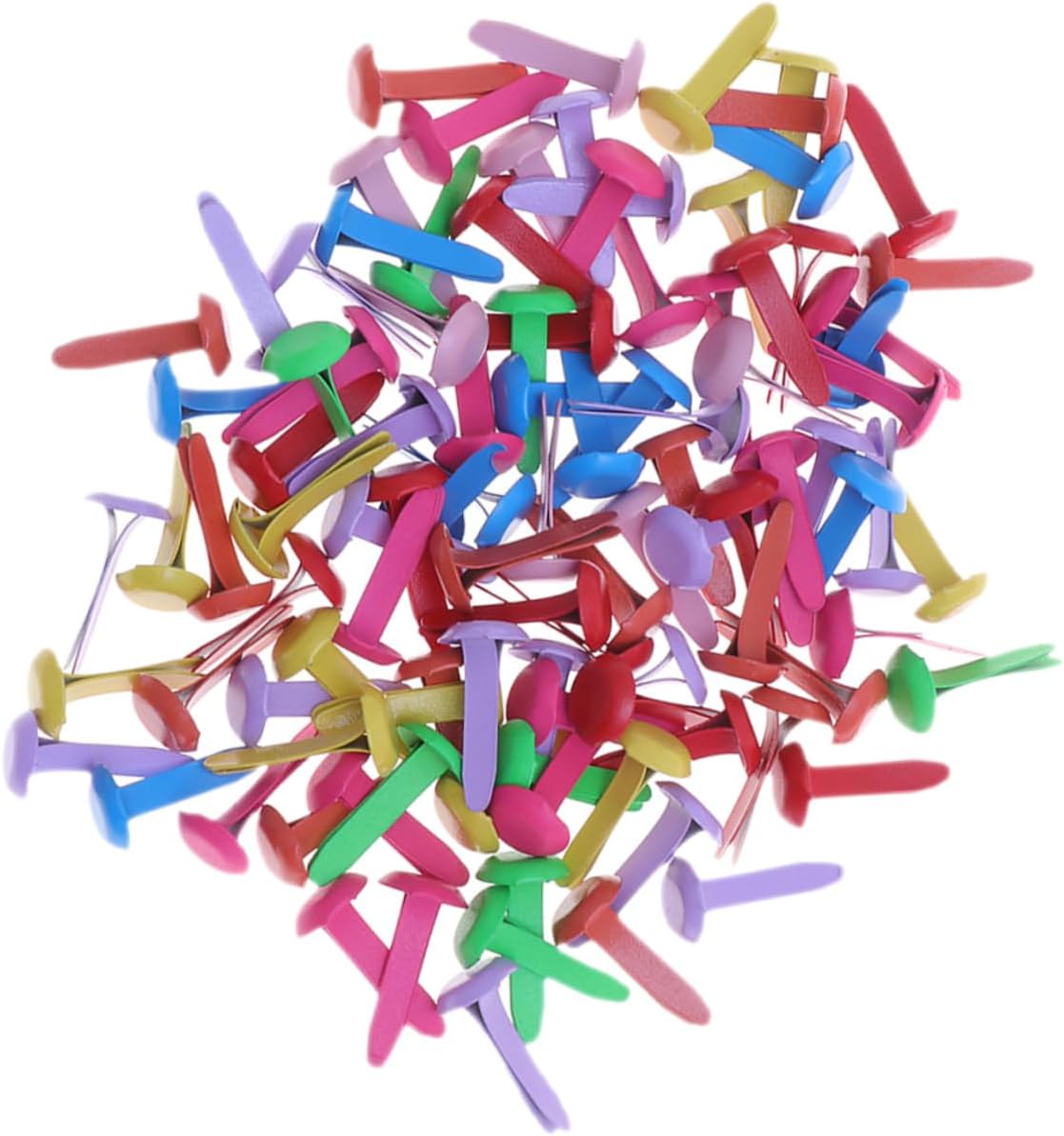 VILLFUL 300pcs Double Pronged Metal Brads for Crafts Scrapbooking and Card Making Versatile Decorative Fasteners for Creative Projects