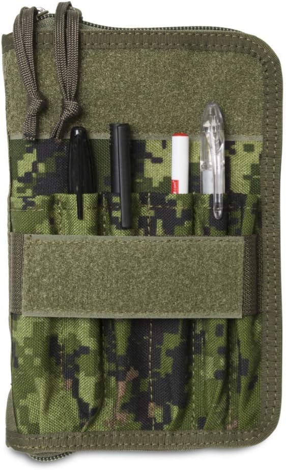 Tactical Notebook Covers TACSOP Battle Book Cover System | for 4x6” Notebooks | Zippered Case with 6 Pleated Pen/Marker Slots | Tactical Organizer for Field Use