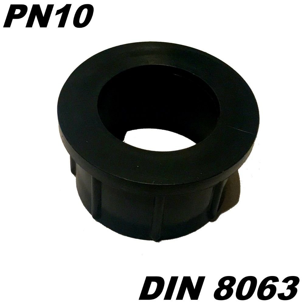 Adrenalin-Fishing Adaptador de conexión de PVC U de 63 mm de diámetro con 2 manguitos adhesivos, ideal para tuberías en el estanque de Koiteich