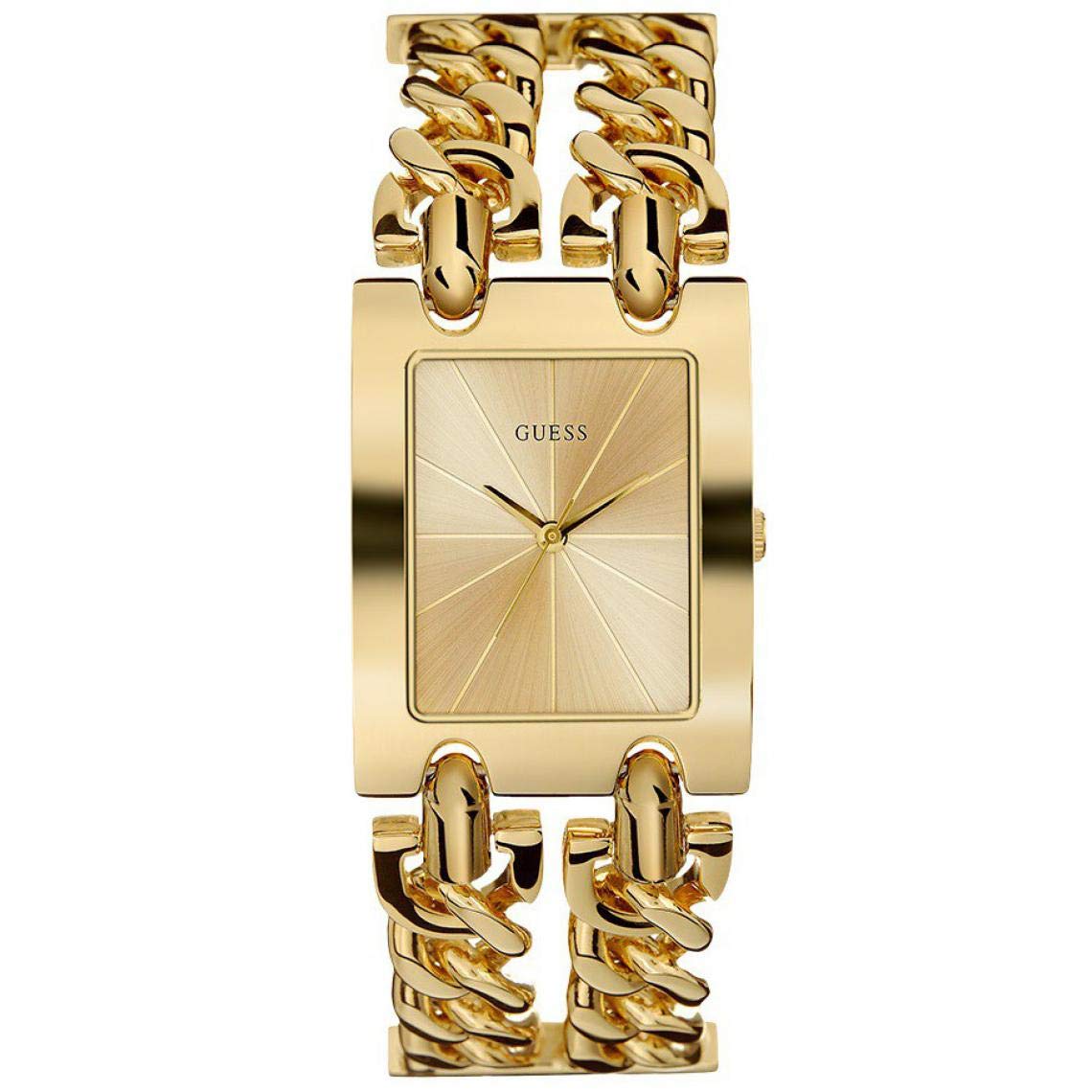 GUESSGuess Reloj analógico para Mujer Heavy Metal con Correa de Acero Inoxidable