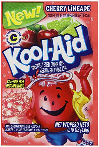 Image of Kool-Aid Unsweetened Caffeine Free Cherry Limeade Zero Calories Powdered Drink Mix 192 Count Pitcher Packets