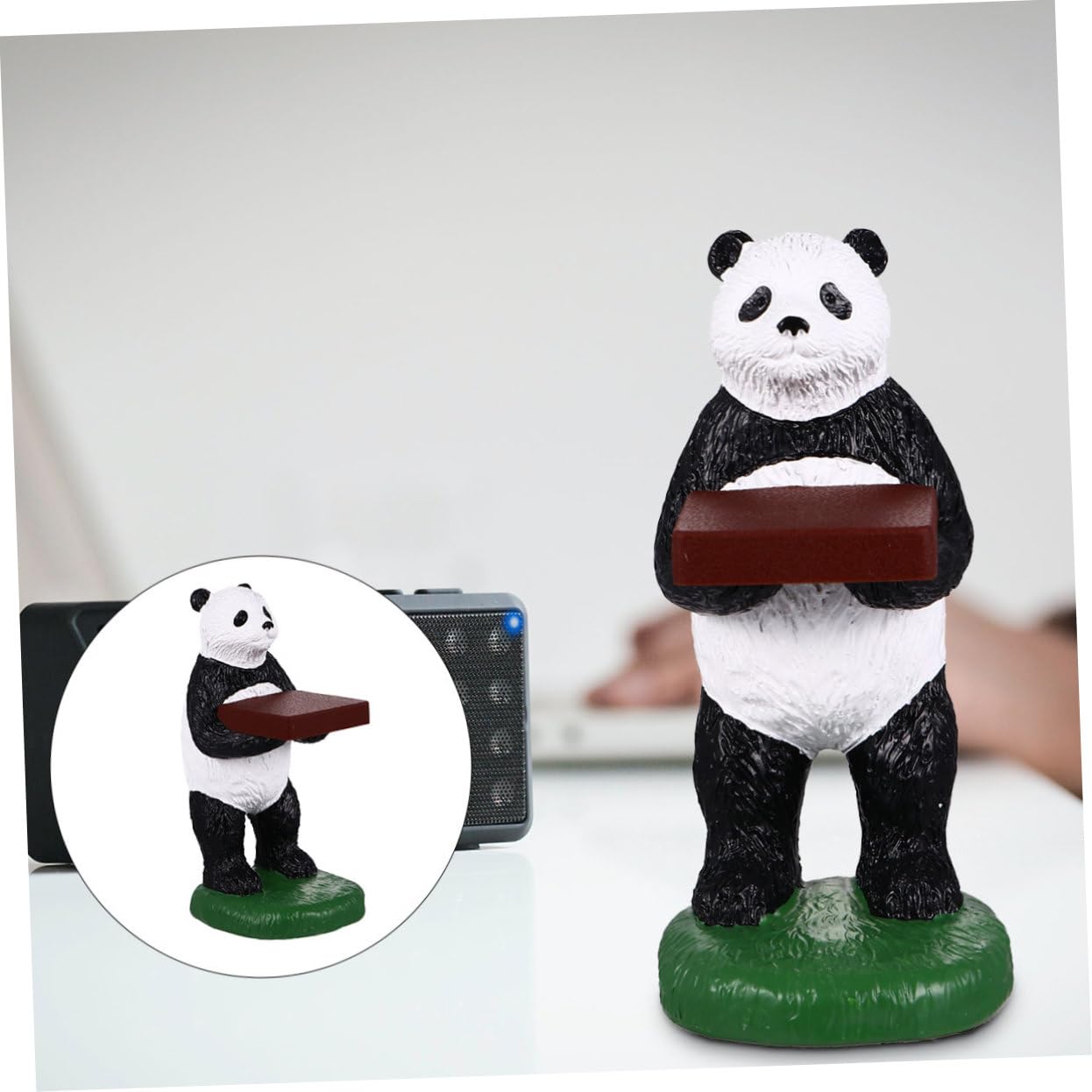 Beavorty Espositore Supporto Resina a Orologi Panda e da in Forma Polso Conservazione e Display Orologio Casa e Negozio