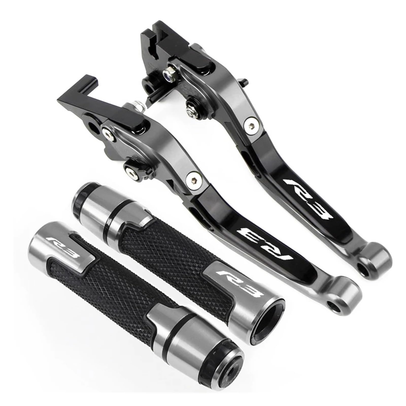 WNFTYSKE Motorcycle Brake Clutch Lever Pivot Levers for YAM&AHA YZF R3 YZFR3 2015-2023 YZF-R3 Brake Clutch Lever Motorcycle Adjustable Folding Levers Set