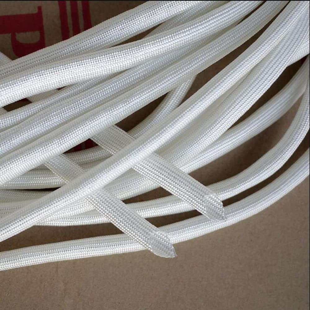 AE-SMART - Improv - 1 2 3 4 5 6 8 9 10 12 14 16 20 25mm High temperature 600C fiberglass Sleeve Fiber glass protective cable tube pipe 20M/1LOT (2mm)