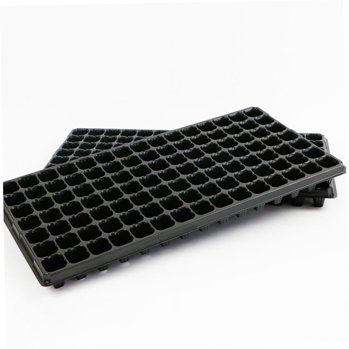 POPETPOP 10 Pezzi Vassoio per Semina per Piantine Vaschetta Coltivazione in Plastica Leggera e Ventilata per Giardinaggio Domestico e Balcone Promuove Radicazione e Crescita Facile