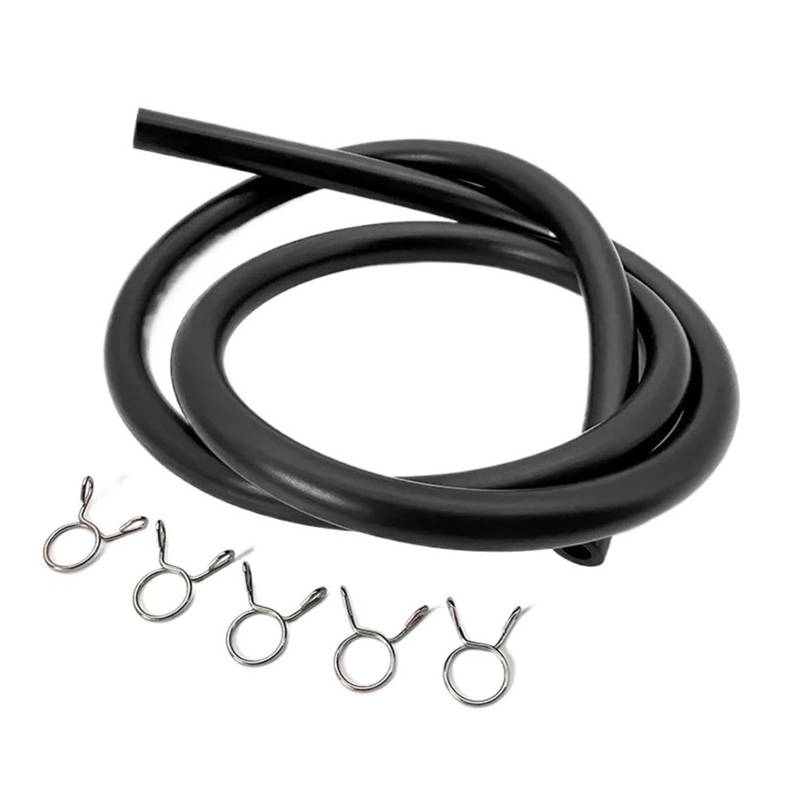 Gasöl-Kraftstoffschlauch 5 mm x 8 mm Universal-Benzinrohr(3M X 10 CLAMP_ID5 X OD8MM)