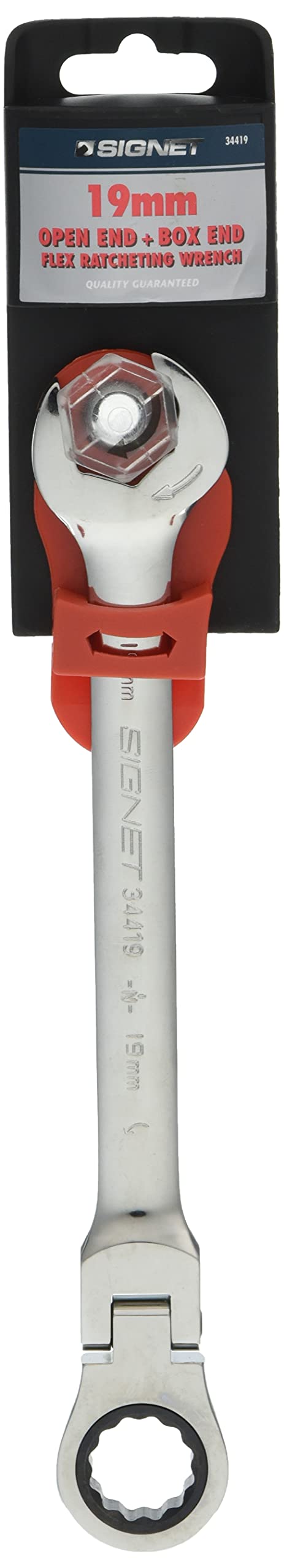 SIGNET 34419 Double Ratchet Wrench, 19MM