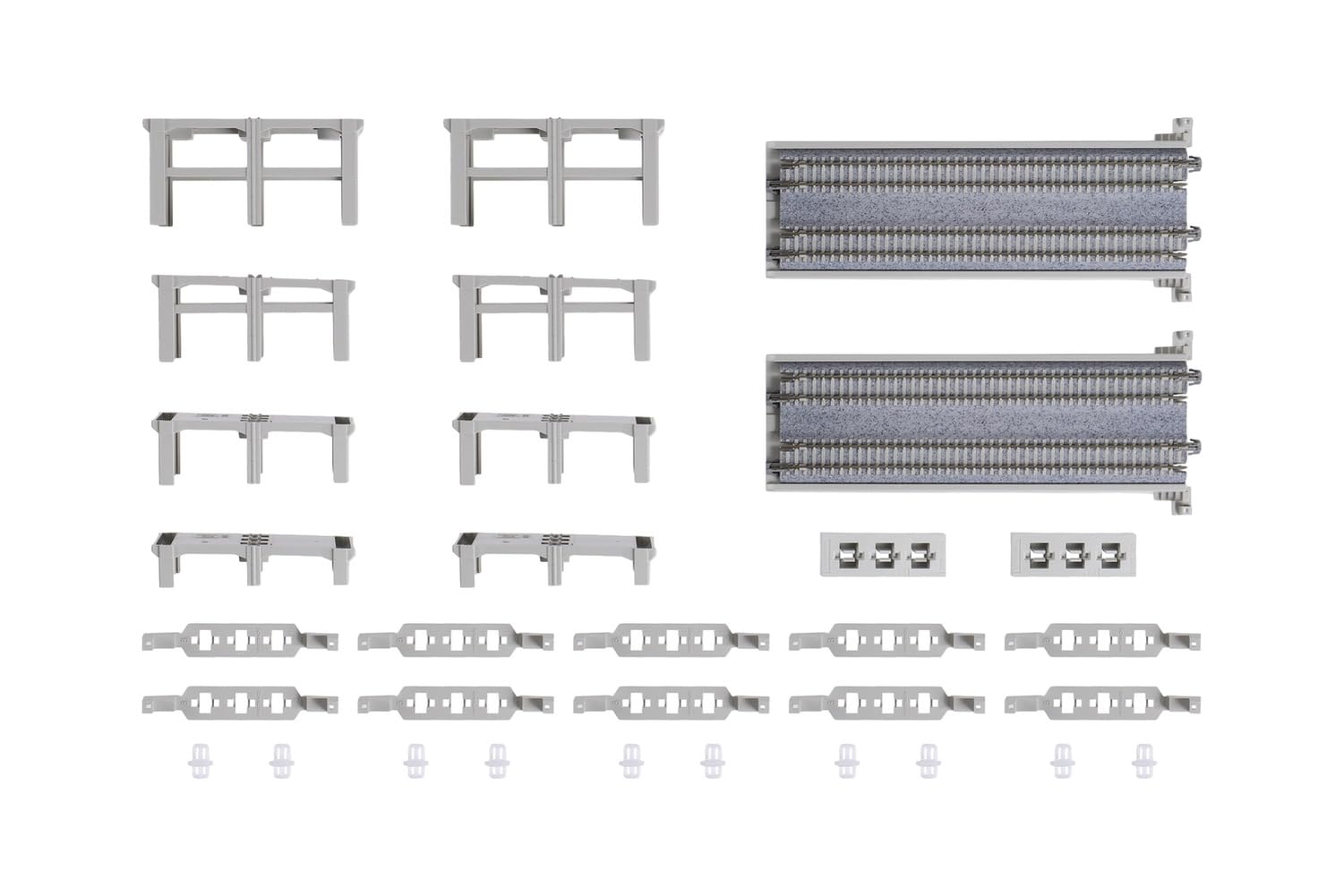N gauge double-track gradient piers basic set 23-048 model railroad supplies