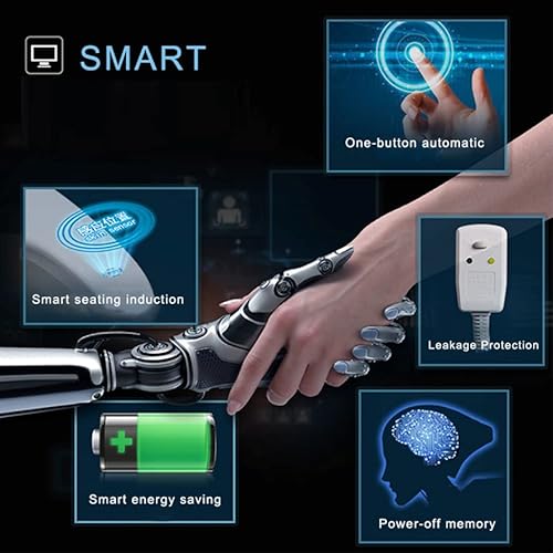 Videc Electronic Bidet Smart Toilet Seat, Unlimited Warm Water, Deodorizer, 8 Modes Spa Wash, Warm Air Purifier Dryer. 3-4 Years Warranty Protection Plan. (Tb-33E, E-Water Pre-Wetting) #TOP7