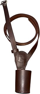 Cinturón cruzado de cuero para mástil de bandera para niños, cinturón ajustable para desfile, marrón, blanco y negro, correa de transporte de bandera ceremonial de guardia de honor para niños para