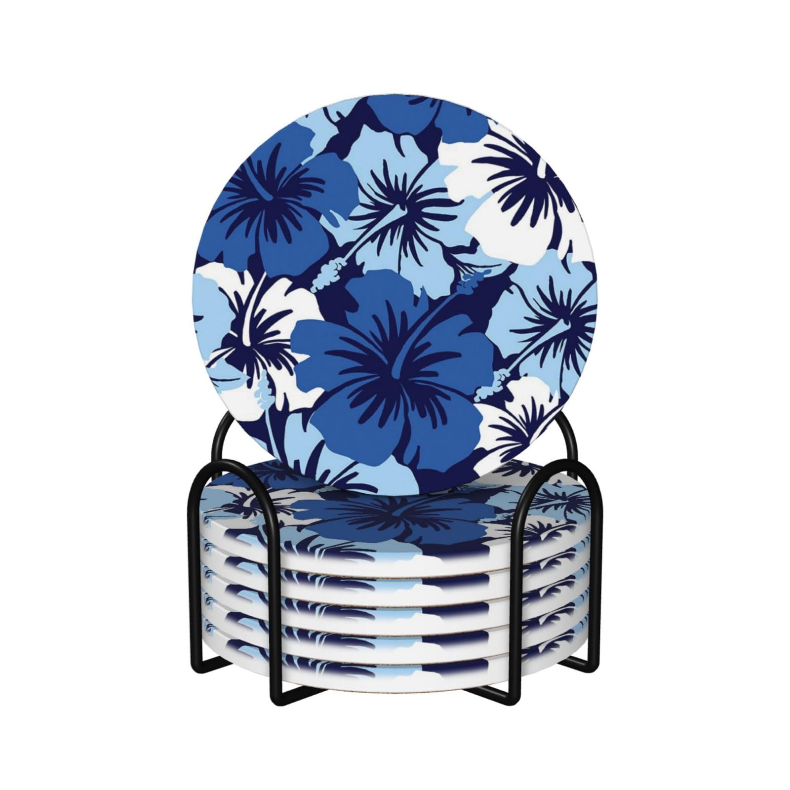 Dessous de verre liège et céramique absorbante avec support premium