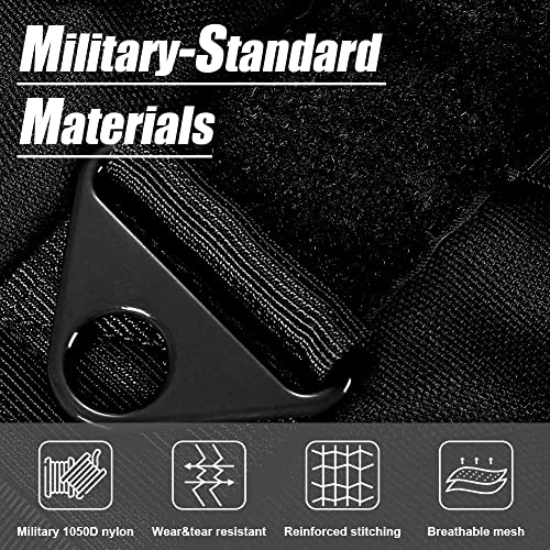 CBBPET Tactical Dog Harness No Pull,Reflective Military Dog Harness,Tactical Dog Vest with Molle & Sturdy Handle, Front… - Image 7