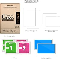 Vista 5 de (2 en 1) Protector de pantalla LCD superior de vidrio templado + filtro protector de pantalla LCD de cristal transparente HD PET Buttom para 3DS